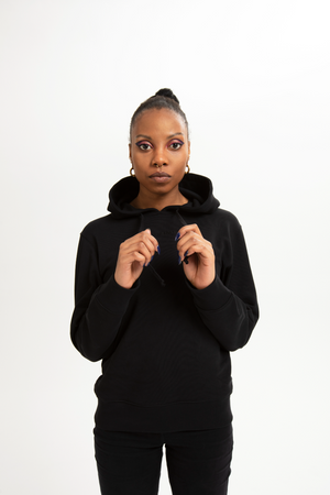 Regular black hoodie 2025